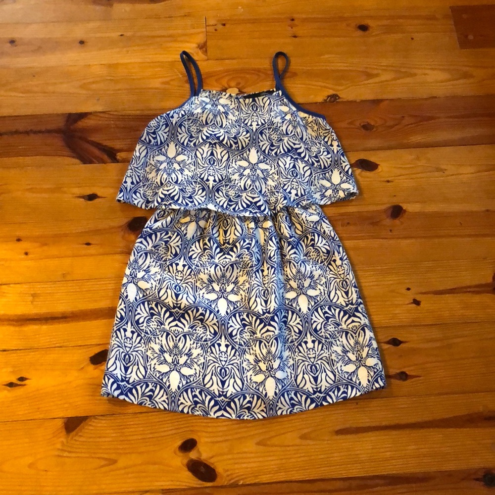 Blue and White Summer Dress